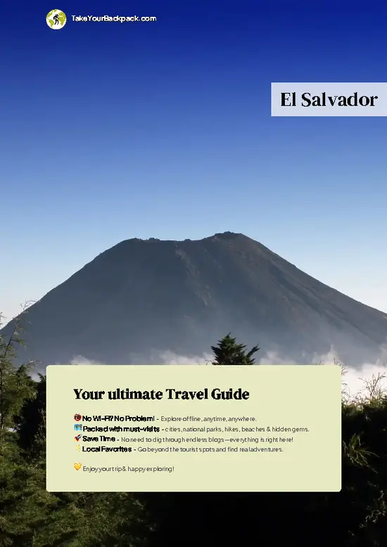 example page 0 from our offline Travel Guide for El Salvador